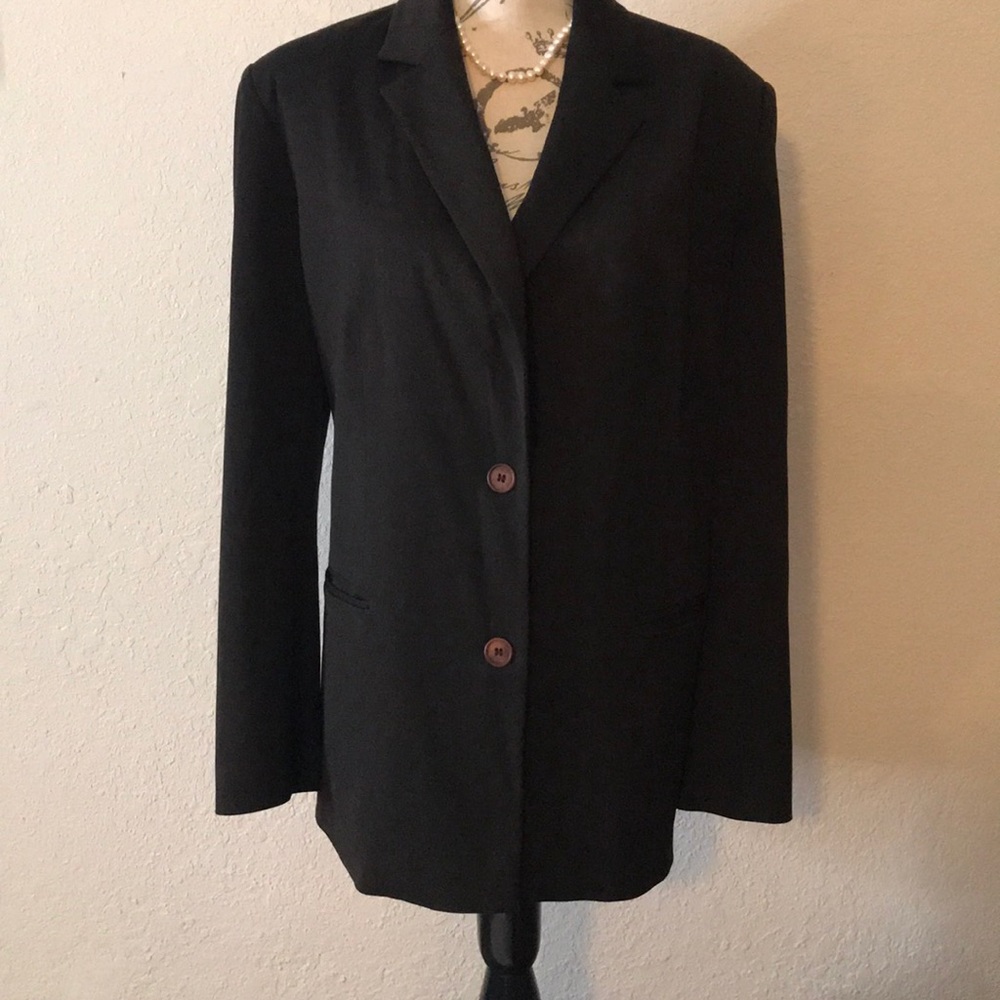 Bloomingdales Dark Brown Blazer Size 14